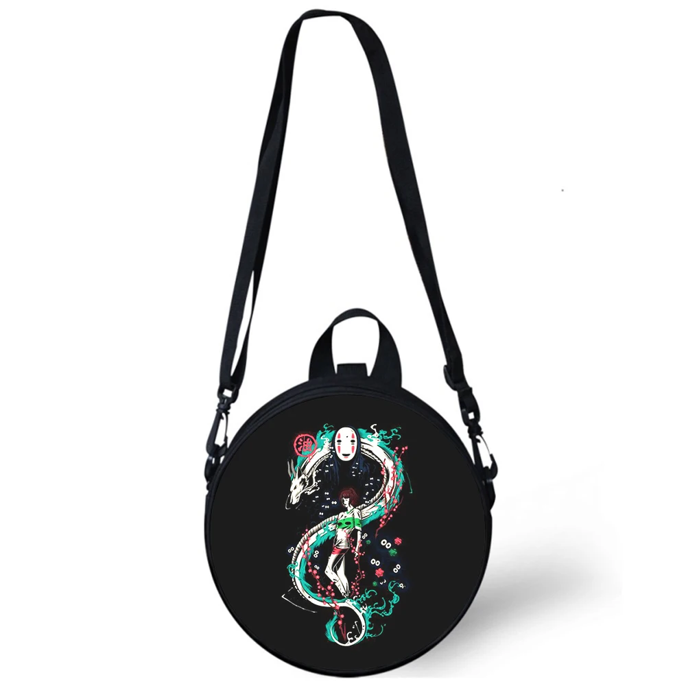 Anime Spirited Away Child kindergarten Bag 3D Print Crossbody Shoulder Bags For School Women Mini Round Bagpacks Rugtas Bag