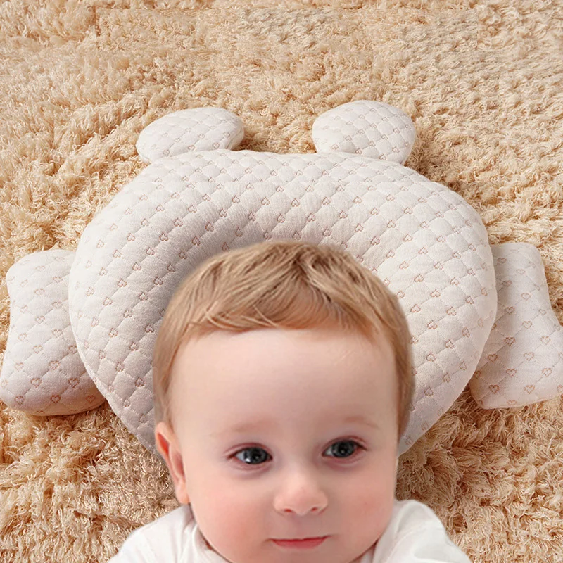 

Baby Anti-Offset Head Latex Stereotyped Pillow Newborn Protective Shaping Pillows Infant Travel Sleeping Cushion For 0-12 Month