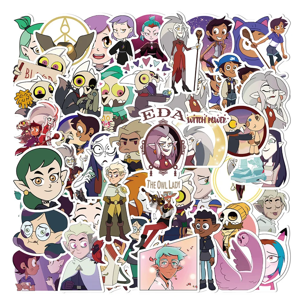 

Cartoon Anime Kawaii The Owl House Stickers Car Laptop Luggage Phone Stationery Decal Waterproof Sticker for Kids Toys Gifts