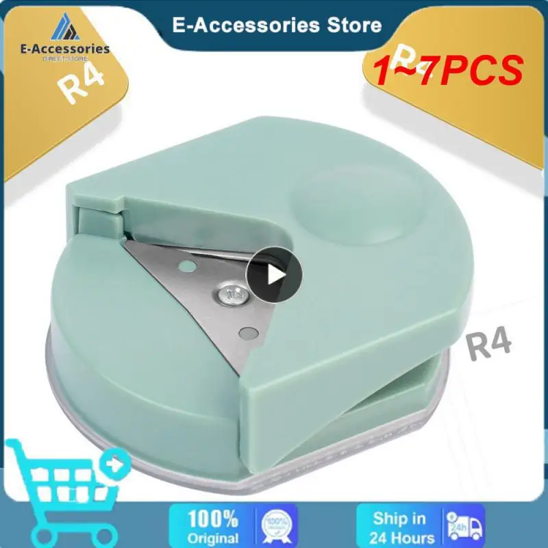 

1~7PCS Corner Rounder R4 Corner Punch Portable Paper Trimmer Cutter For Cards Photo Cutting Craft Scrapbooking Tools