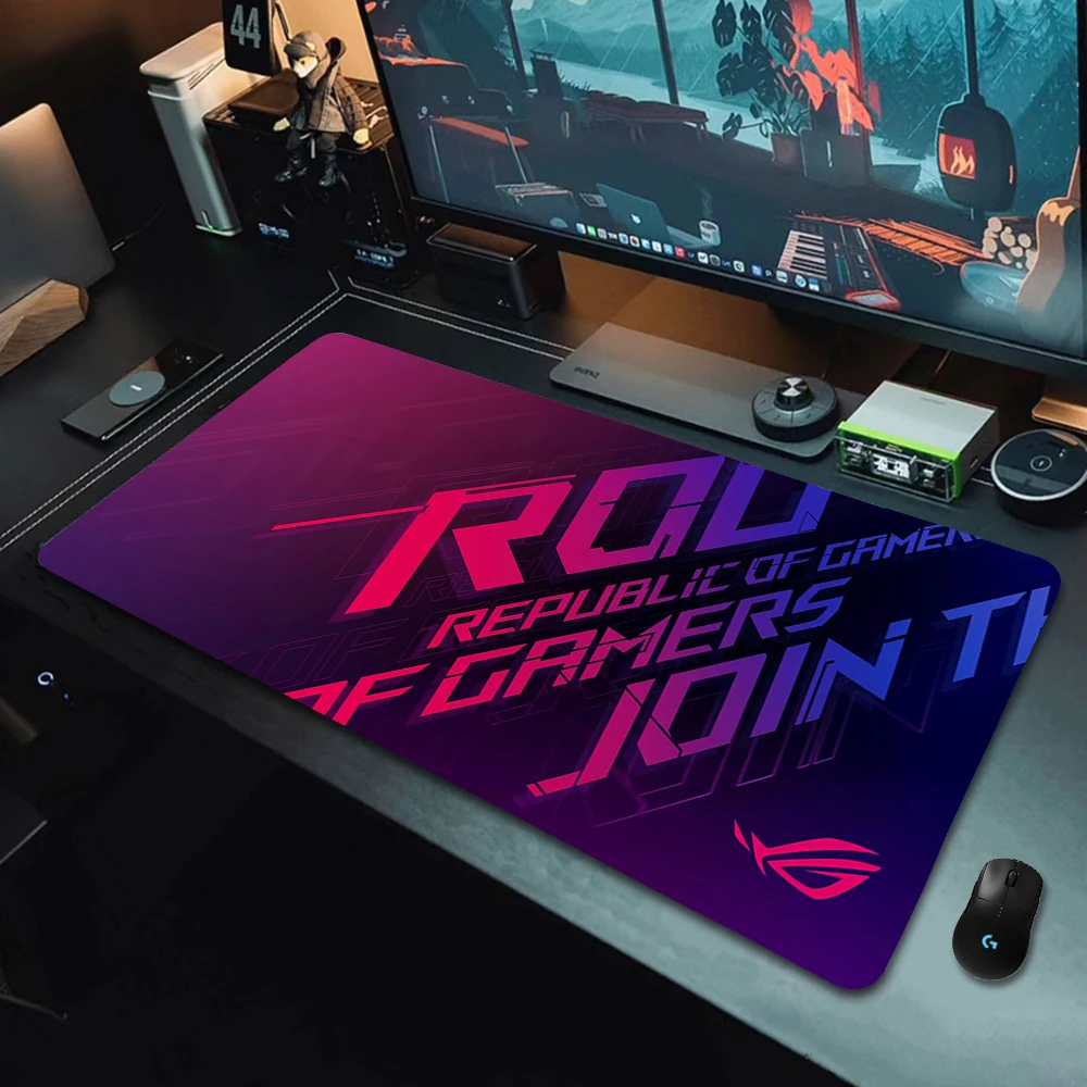 

Mousepad ROG Asus Gaming Accessories Mouse Mat Anime Mouse Pad Gamer Mausepad Deskmat Large Tapis De Souris коврики для мыши