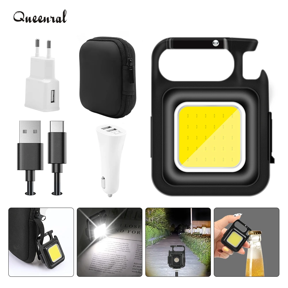 Портативный карманный светодиодный мини-фонарь для кемпинга с брелоком фонарик