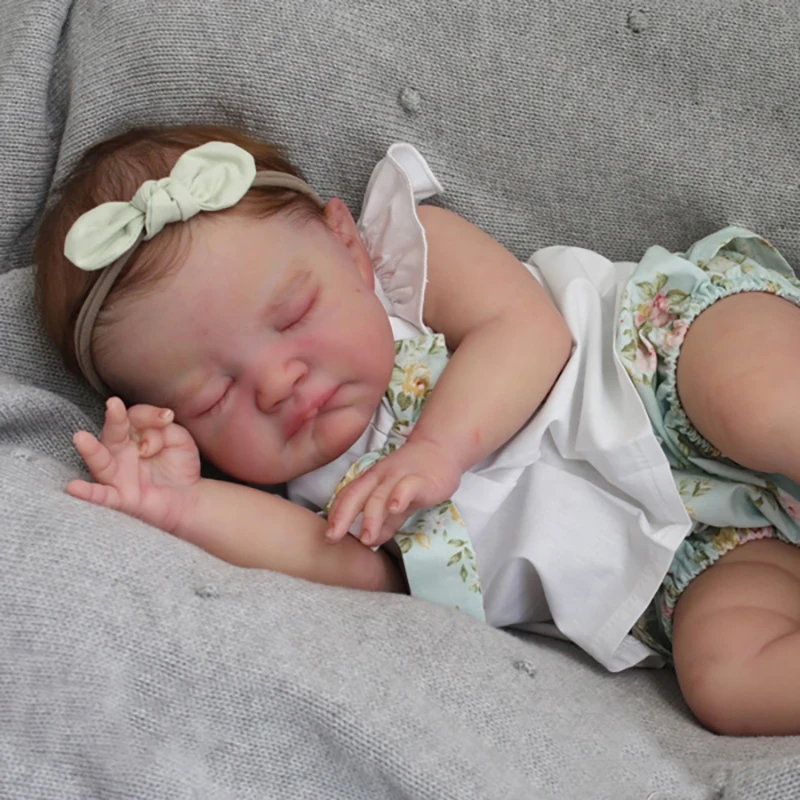 Набор сделай сам уже Окрашенные куклы-реборн 21 дюйм картина Здоровый Спящий