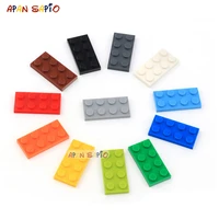 300pcs diy building blocks thin figure bricks 2x4dots educational creative plastic toys for children size compatible with 3020