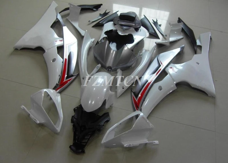 

ABS OEM Fairings Kit Fit for YAMAHA YZF- R6 08 09 10 11 12 13 14 15 16 2008 2009 2010 2011 2012 2013 2014 2015 2016 White Silver
