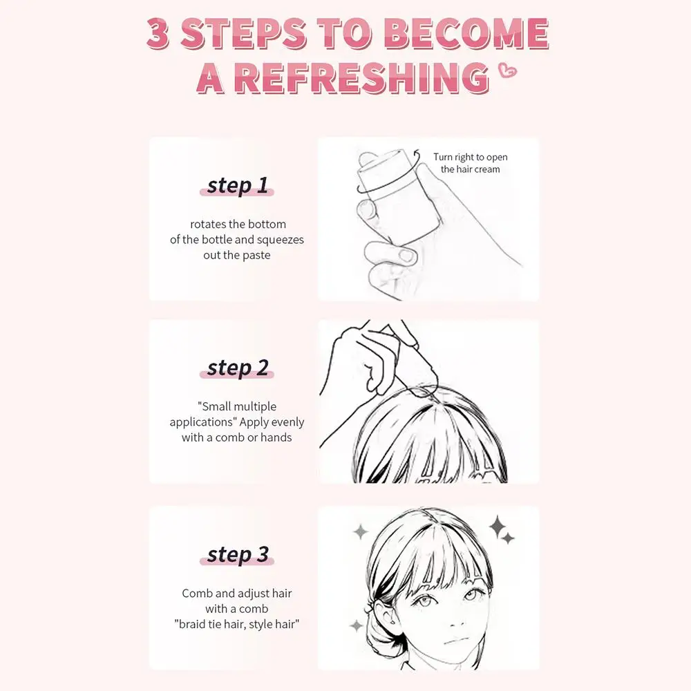 Профессиональная палочка для волос 40 г крем с осколками нежирный