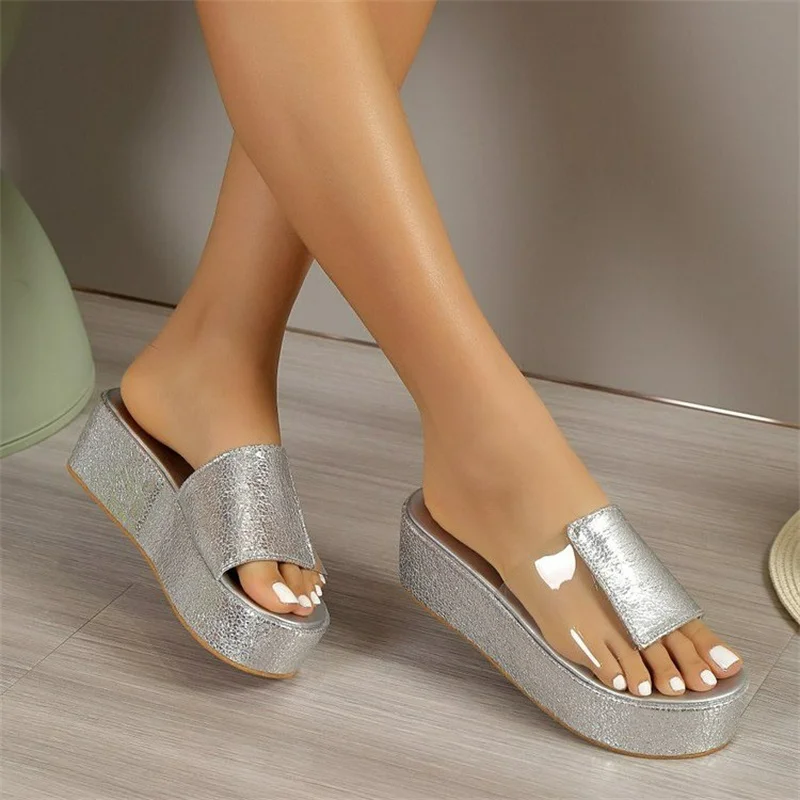 2023 New Shoes for Women Basic Women's Slippers Summer Casual Slippers Women Wedges Shoes Ladies Platform Sandals Zapatos Mujer