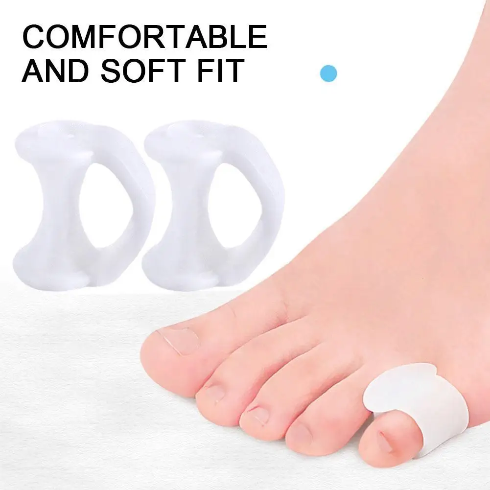 

1pair Toe Separator For Bunion Protection Hallux Valgus Correction Finger Toe Orthopedic Correction Pad Foot Care Tool
