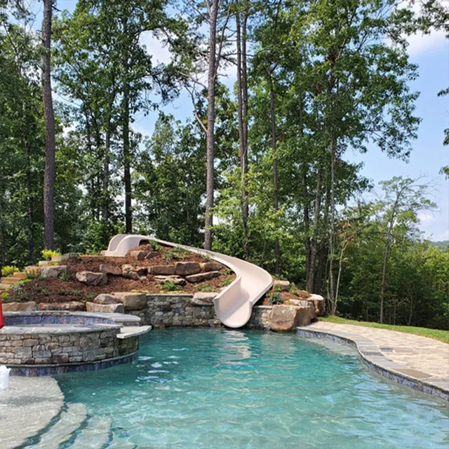 Горка для бассейна детская игровая площадка водная горка на заднем дворе детей