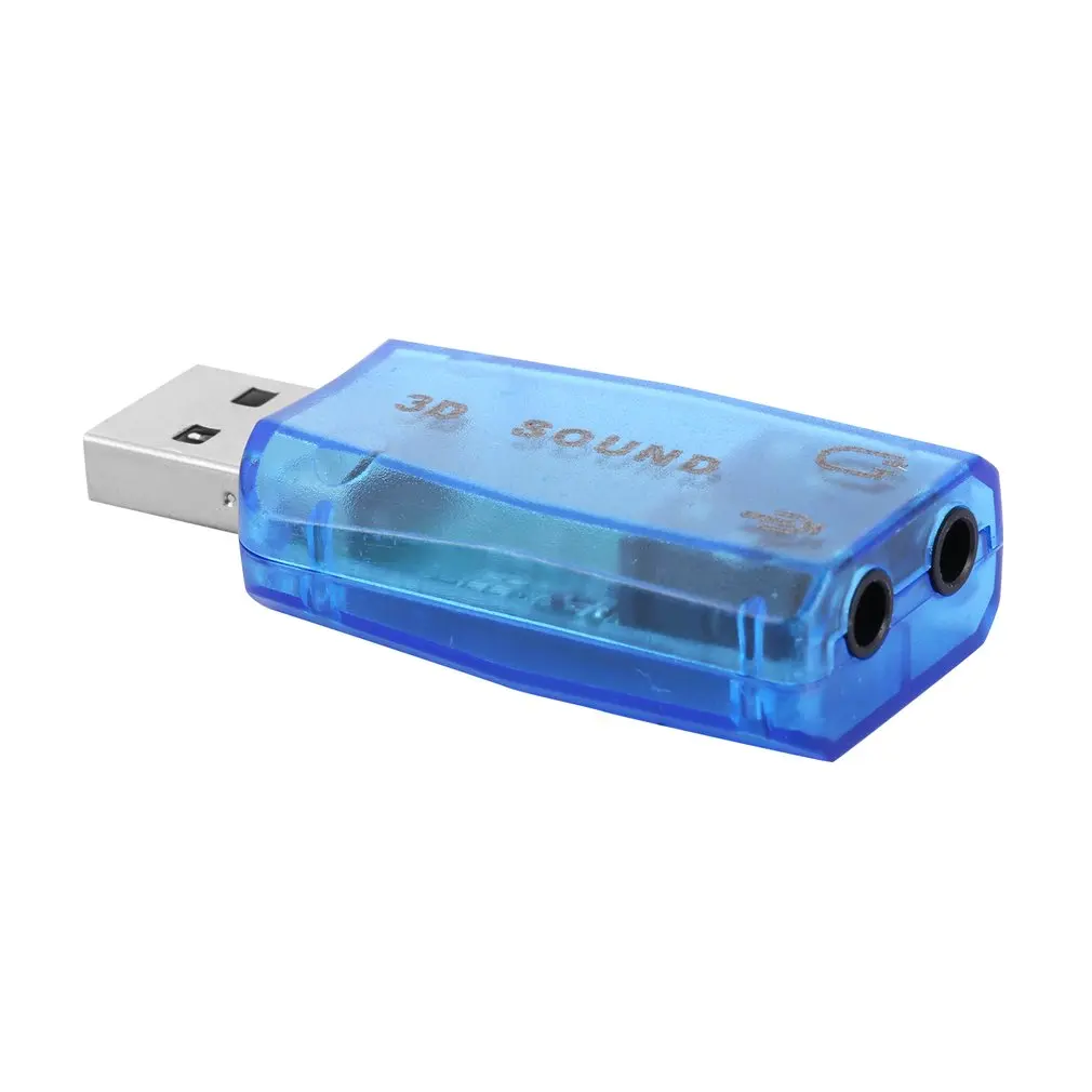 

1 pc 3D for Audio Card USB 1.1 Mic/Speaker Adapter Surround Sound 7.1 CH for Laptop notebook dropshipping
