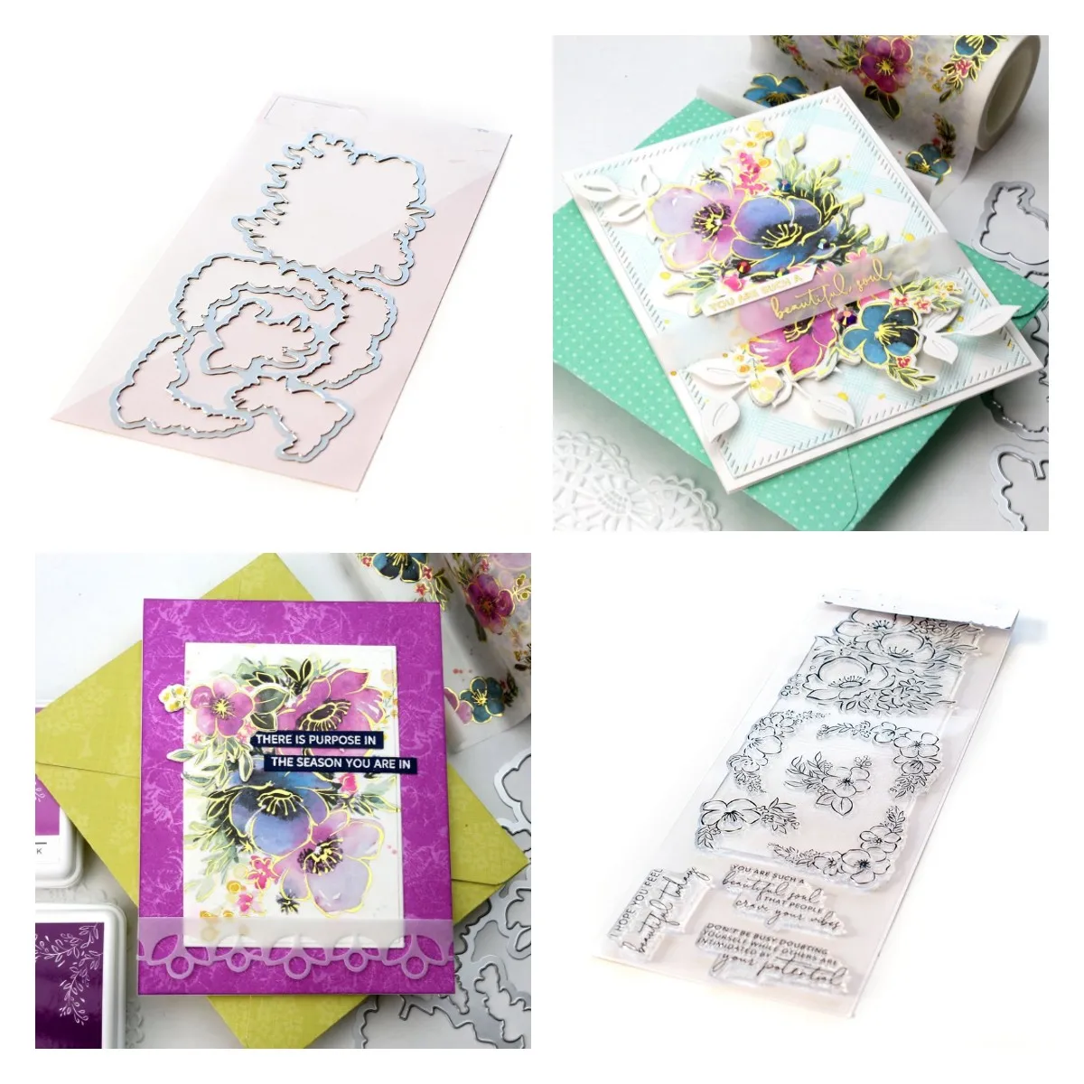 

Blooming Flower Metal Cutting Dies Stamps For Diy Scrapbook Embossed Paper Card Album Craft Template New For 2022 Arrive