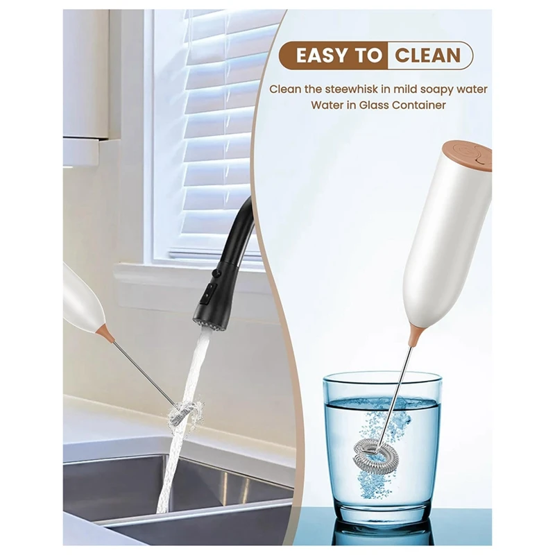 Вспениватель молока перезаряжаемый вспениватель ручной мощный кофе для латте