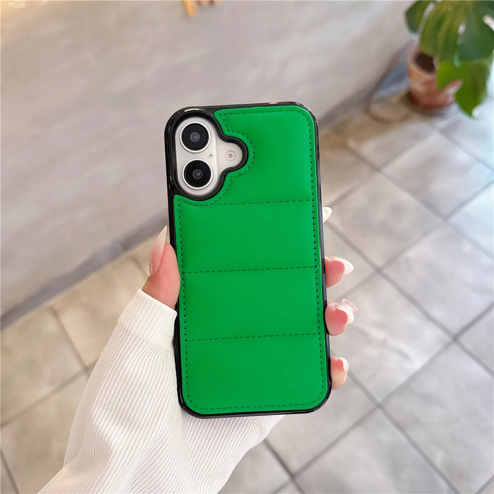 Чехол с подушкой безопасности Liquid Down Jacket для iPhone 16 15 14 плюс 13 12 Mini 11 Pro Max X XR XS