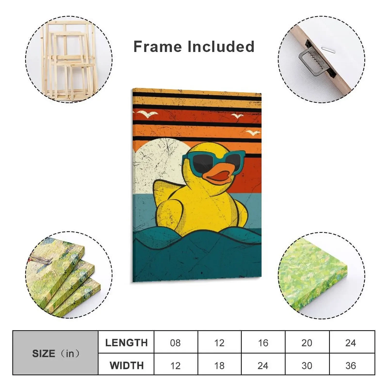 Винтаж Ретро Закат Искусство Зоопарка Симпатичная Желтая Резиновая Утка Игрушка