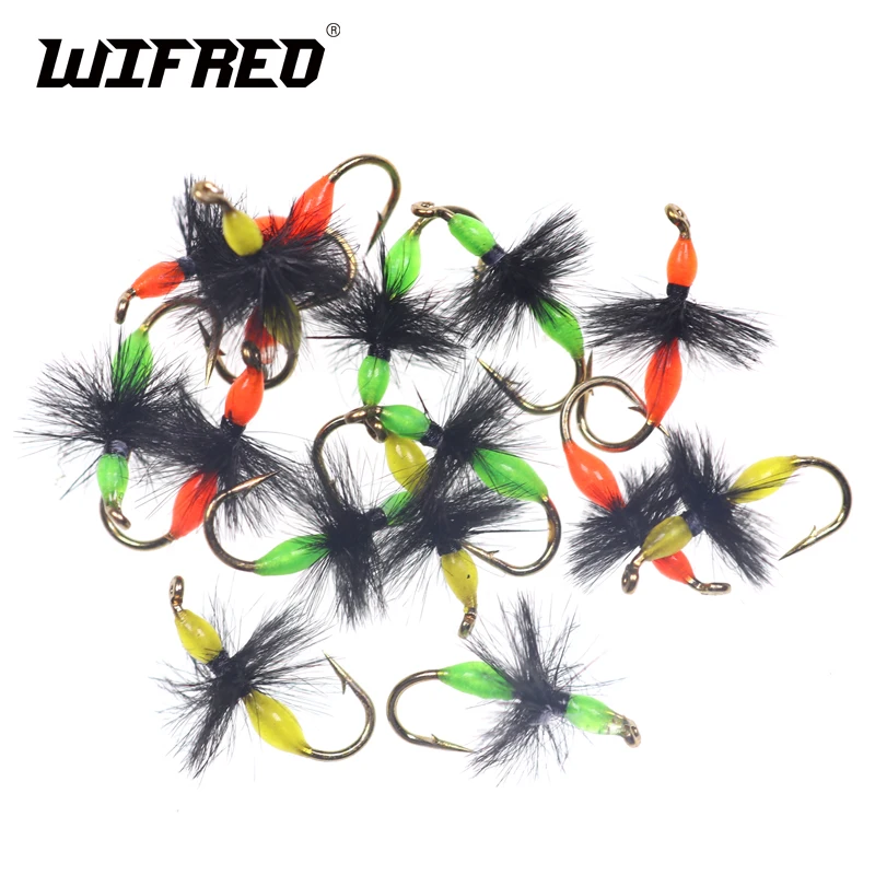 

Wifreo 6PCS Green Orange Yellow Epoxy Ant Fly Trout Fishing Dry Flies Hook #14 #16 Century Carpenter Ant Flies Terrestrials