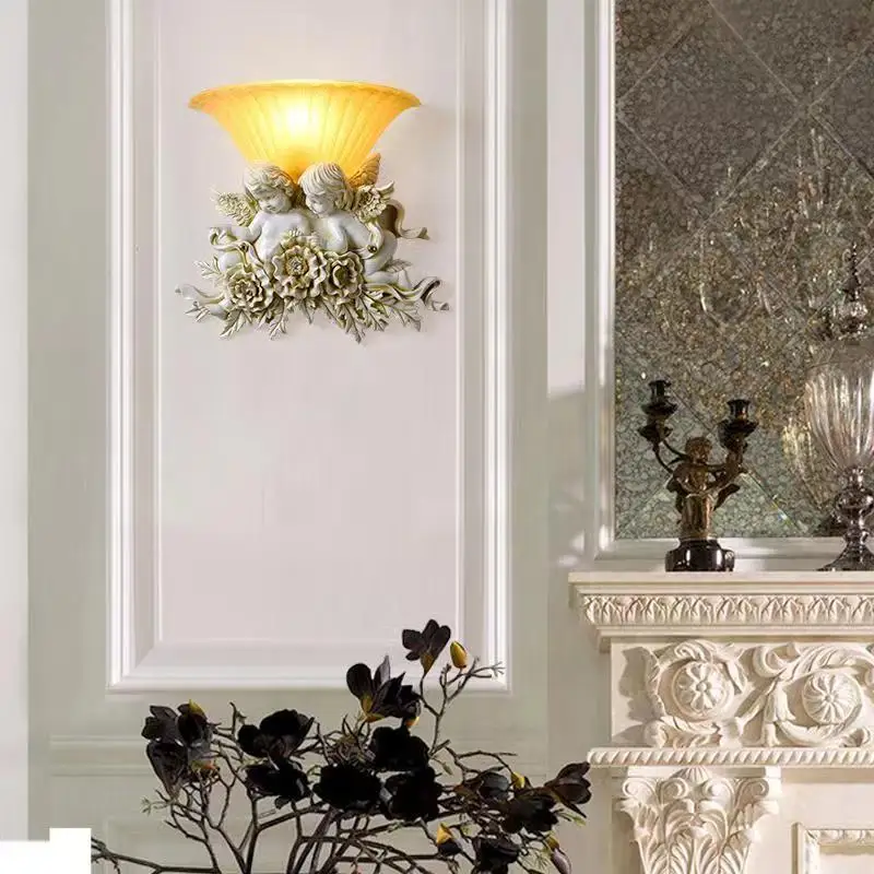 TEMOU современные настенные светильники с ангелом винтажные светодиодные