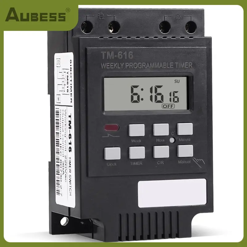 

30a Switch 220v 230v Ac Digital Timer 30amp Tm616 Switch Relay Timer Switch Weekly Programmable Timer Free Shipping Control Time