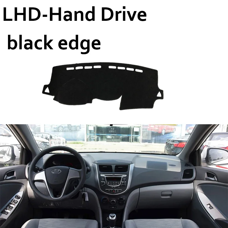 

Противоскользящий коврик для приборной панели Hyundai Solaris Accent 2011 2012 2013-2017 RB, внутренние солнцезащитные противоскользящие автомобильные аксессуары