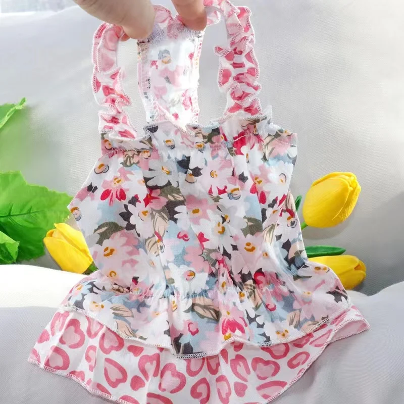 

Summer Pet Dogs Dress Costumes Chihuahua Apparel York Pomeranian Shih Tzu Poodle Outfit Fashion Puppy Dog Skirt Clothes Dropship