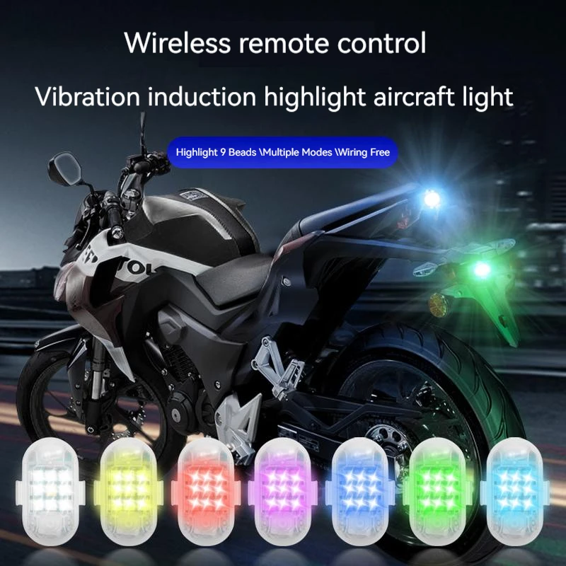 

Drone Anti Collision Lights LED Aircraft Strobe Lights USB Warning Emergency Light Flashing Signal Lighting for Cars Motorcycle