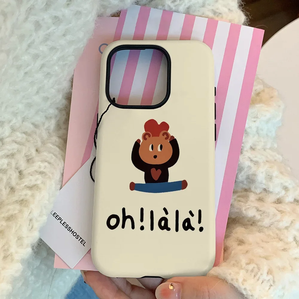 Забавный чехол для телефона с закругленными краями и матовыми IPHONE 15PRO MAX 14 13 12 11