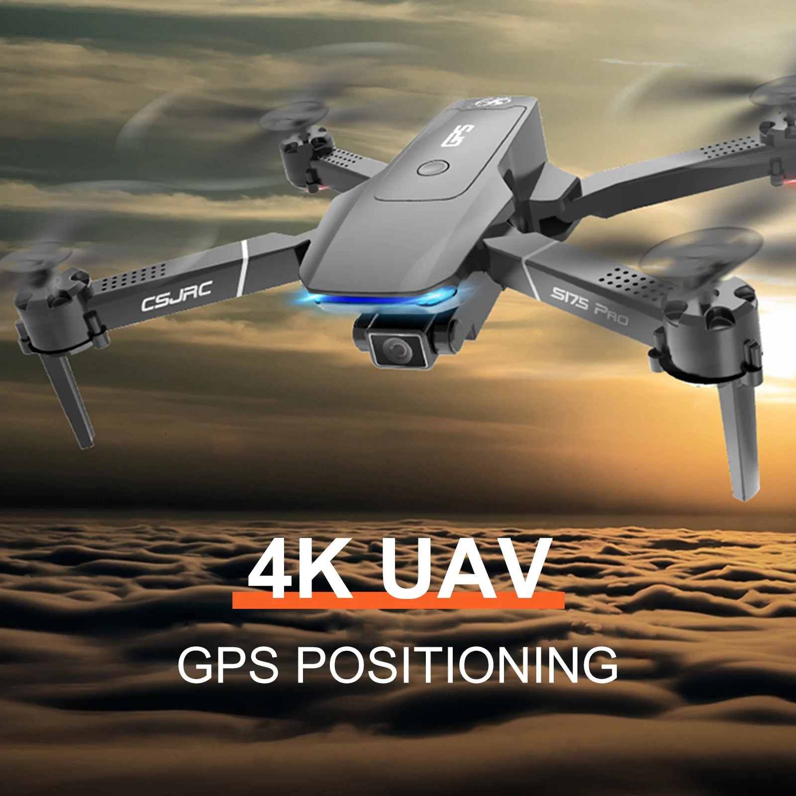 

RC Drone 4K HD Dual Camera Trajectory Flight Remote Control QGPS Quadcopter