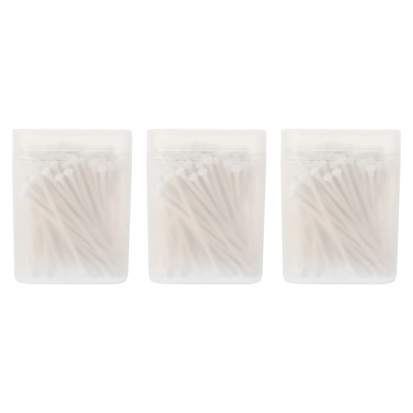 

3 Boxes of Earpick Cotton Swabs for Adults Kids Ear Cleaning Tools (White)