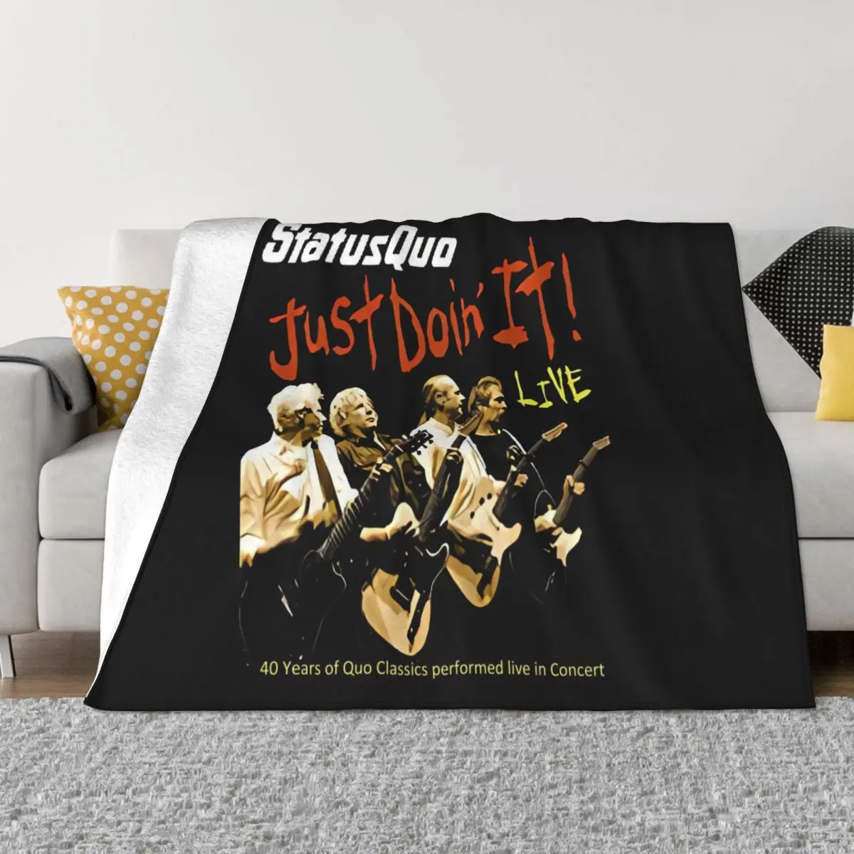 Okoufen Status Quo Just Doin It Funk Обложка альбома Мужское одеяло CrewT Surprise Свободное трендовое