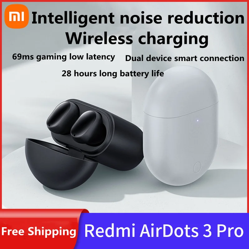 

Xiaomi Mi Redmi Airdots 3 Pro Bluetooth TWS True Wireless Headphone IPX4 Waterproof 35dB Active Noise Reduction Earphone Genuine