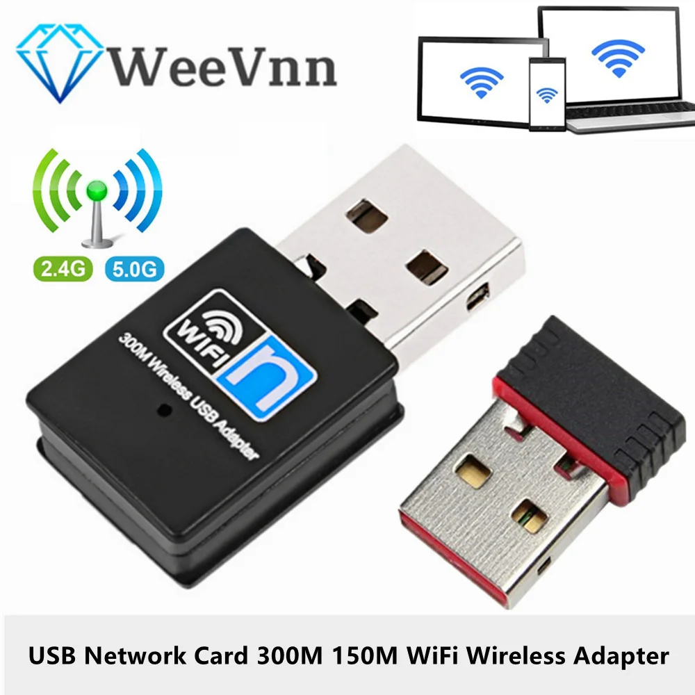 

Мини USB Сетевая карта 300 м 150 м WiFi беспроводной адаптер 802.11n WIFI USB адаптер с антенной подходит для ноутбука настольного компьютера