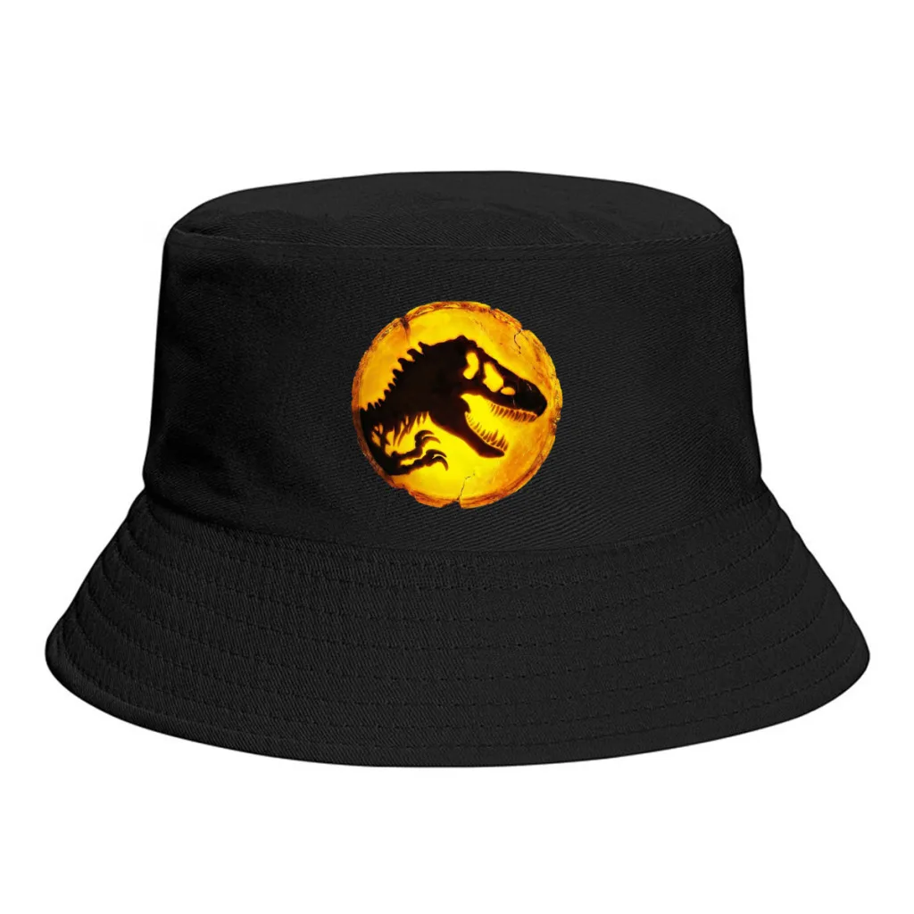 

Jurassic World Dominion Action Dominion Essential Bucket Hat Polyester Men Teenagers Fisherman Hat Customized Cute Hiking Caps