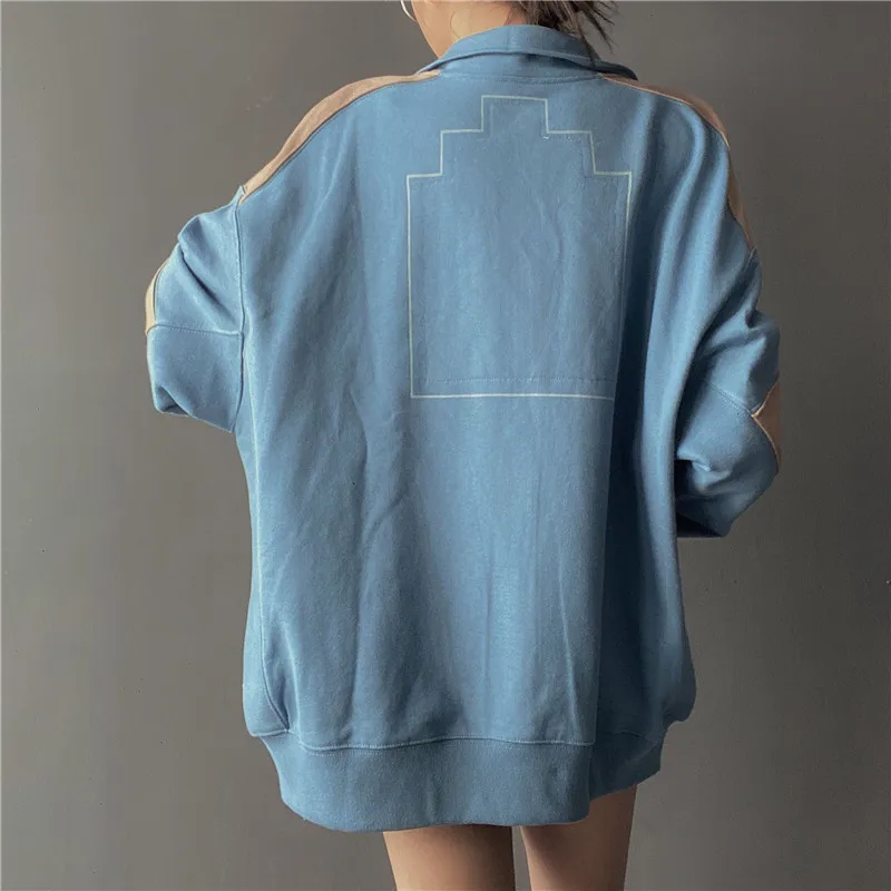 Толстовка с капюшоном CAV EMPT свитшот длинными рукавами в стиле пэчворк светлая