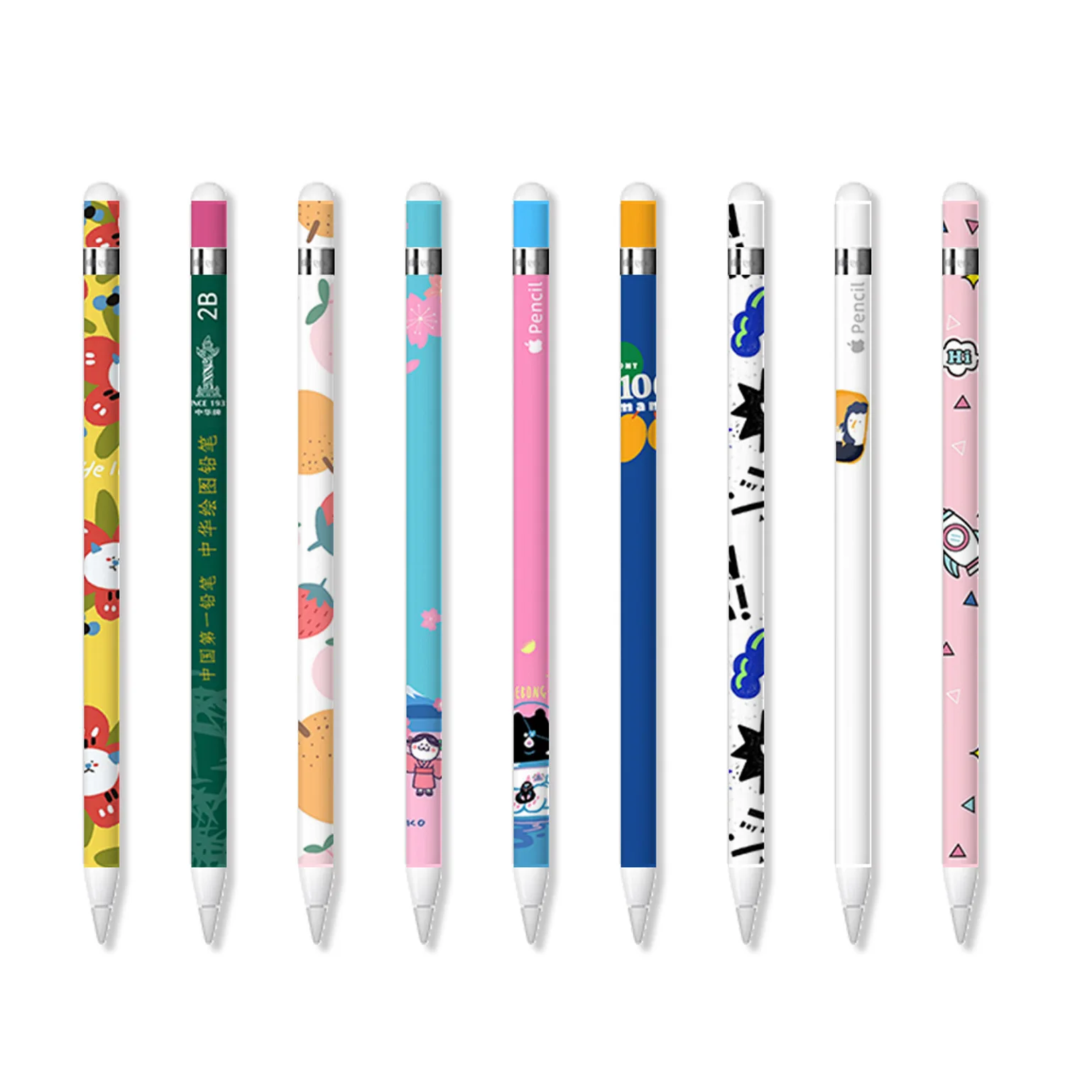 

Stickers for Apple Pencil 1 Protective Paper Scratchproof Ultra Thin Painted Stickers Touch Stylus Pen Sticker Non-slip Cover