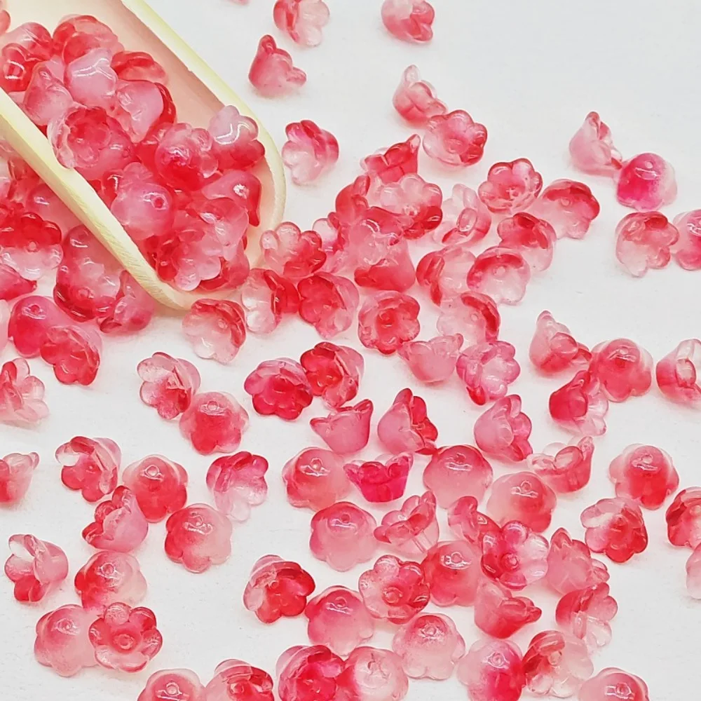 50 шт./компл. 7X12 мм разноцветные бусины-колокольчики лэмпворк аксессуары