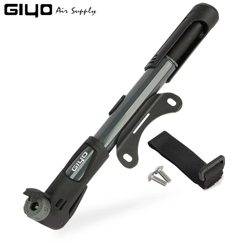 

Велосипедный насос GIYO 120PSI с манометром, портативный T-образная ручка шрадера для горных велосипедов
