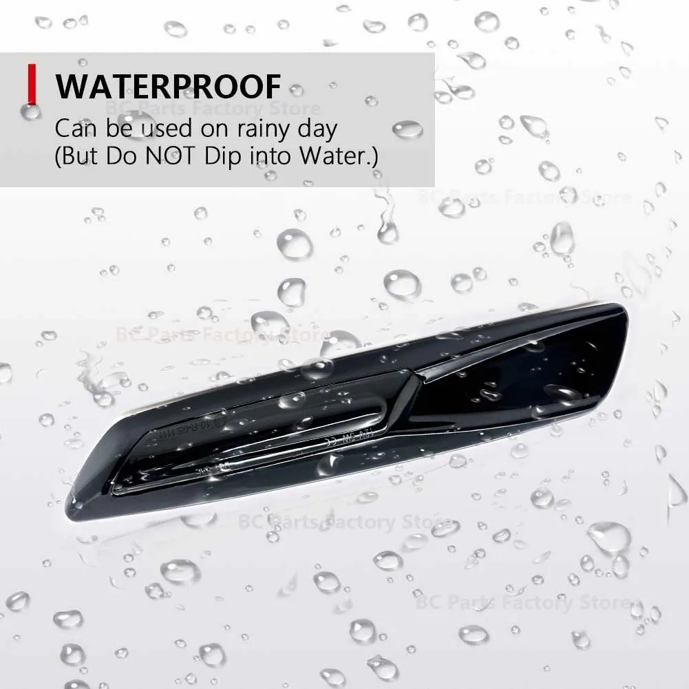 2pc Dynamic Amber 12V LED Side Marker Lights Turn Signal Lamp For BMW 1 3 5 Series F30 E90 E91 E92 E93 E46 E60 E61 BMW F10 Style