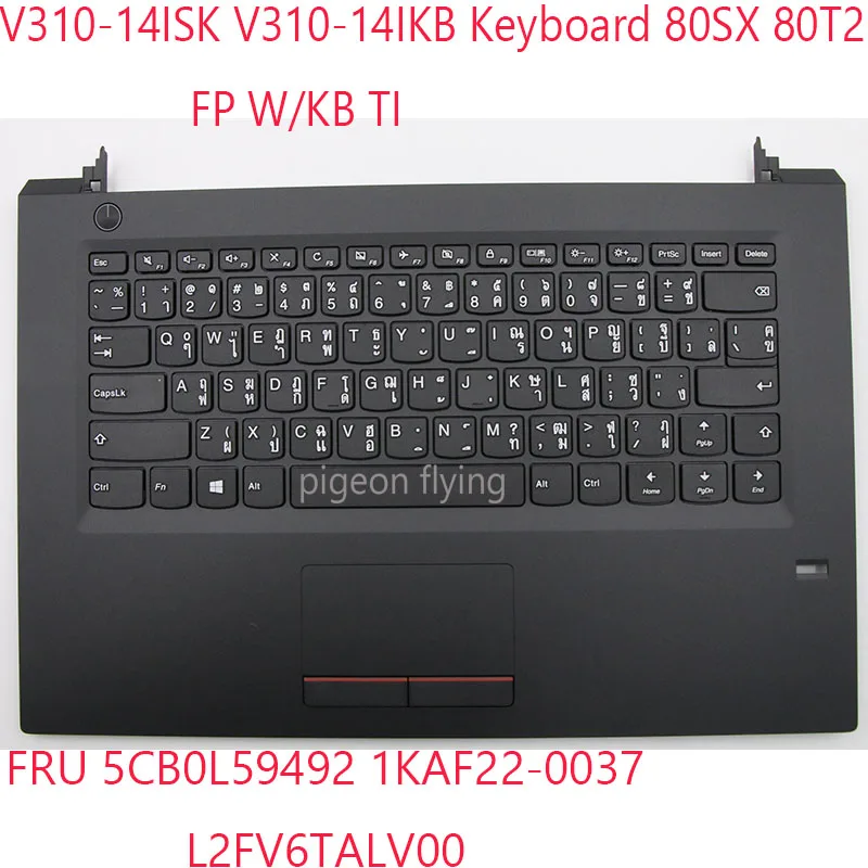 V310-14 Keyboard 5CB0L59492 1KAF22-0037 L2FV6TALV00 For V310-14ISK V310-14IKB Keyboard80SX 80T2   FP W/KB TI 100% NEW