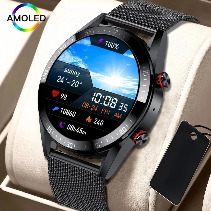 

For Samsung Apple Xiaomi Huawei Smart Watch Always Display The Time Bluetooth Call Local Music Smartwatch for Men TWS Earphones
