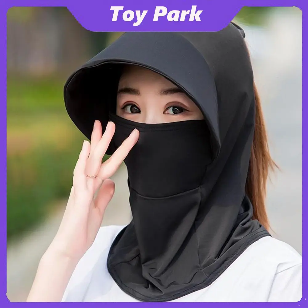 

360 ° Sun Protection Cycling Hat Ice Silk Fabric Ultraviolet-proof Summer Sun Hat Cooling Soft Unisex Sunscreen Headgear Cycling