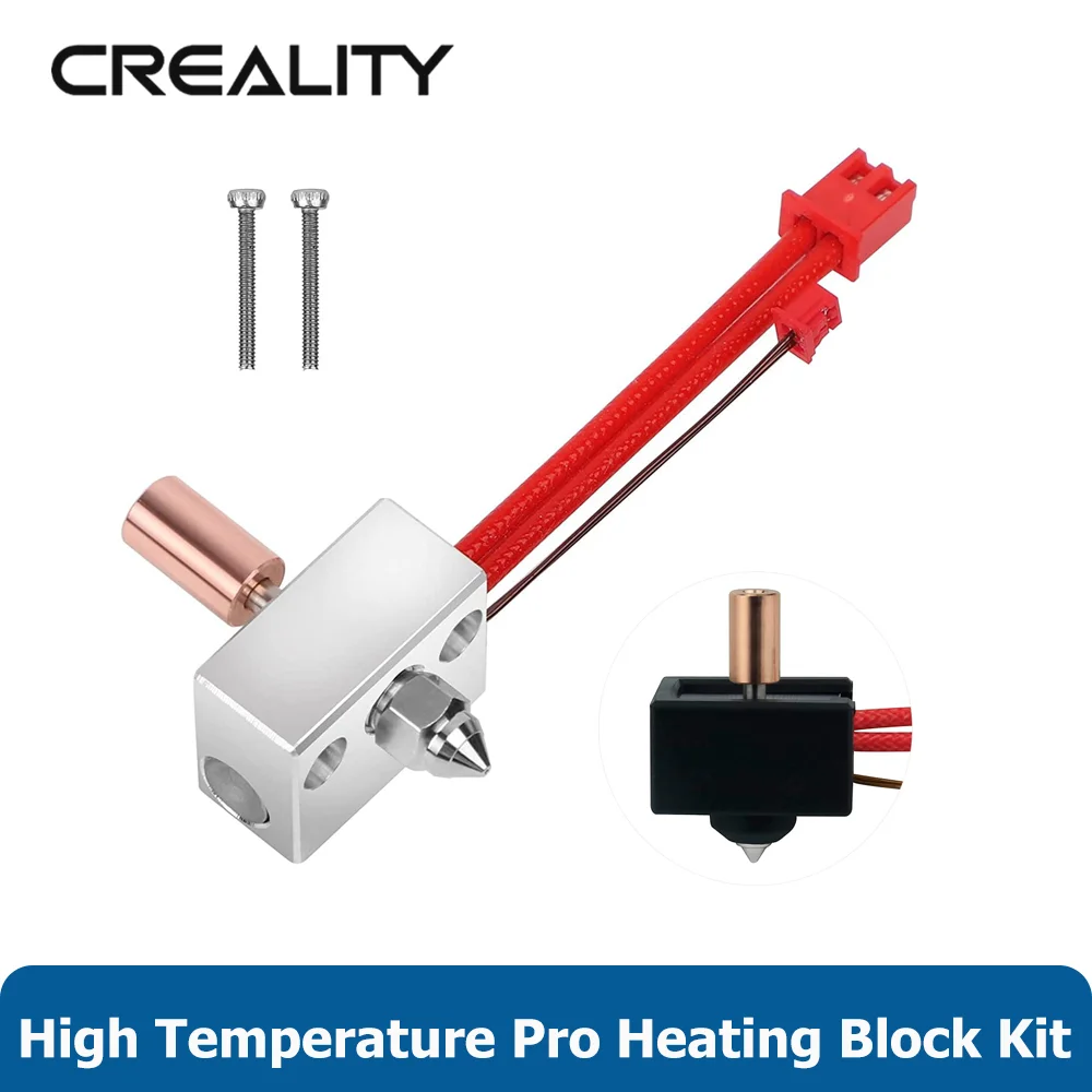 

Creality Sprite Extruder Heater Block Upgrade Kit 300℃ High Temperature Pro Heating Nozzle for Ender 3 S1/S1 Pro/CR-10 Smart Pro