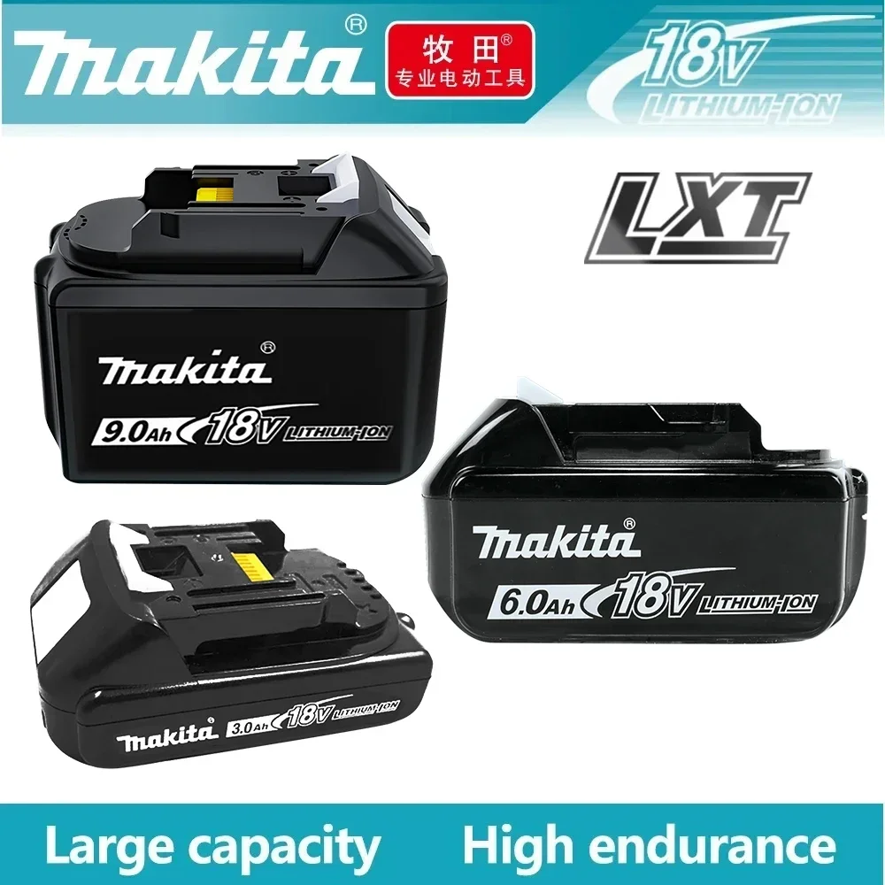100% Makita литиевая батарея 3 Ач/6 Ач/9 Ач для 18 В BL1830B BL1850B BL1850 BL1840 BL1860 BL1815 сменная
