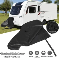 universal waterproof dustproof pvc caravan towing hitch cover trailer rain dust protecter rv parts accessories