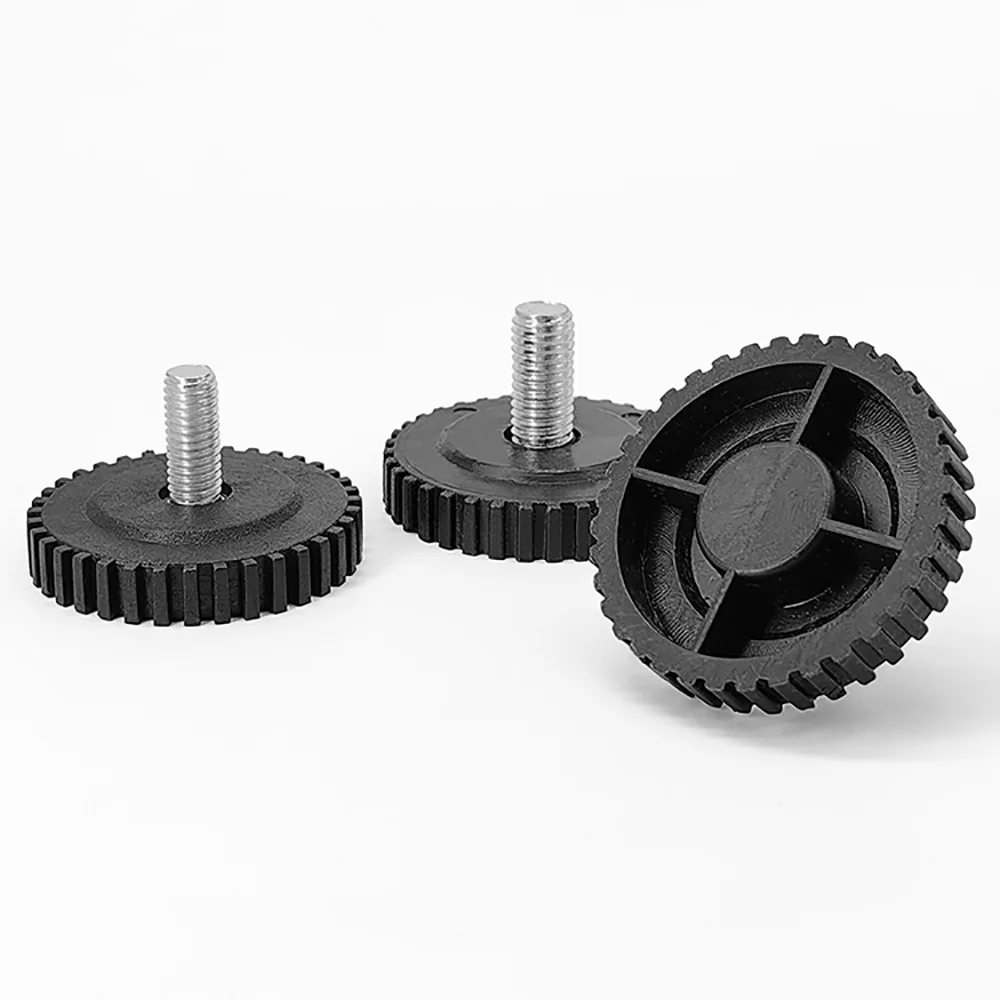 Cabinet Feet Height Adjustable Levelling Black Plastic Glide