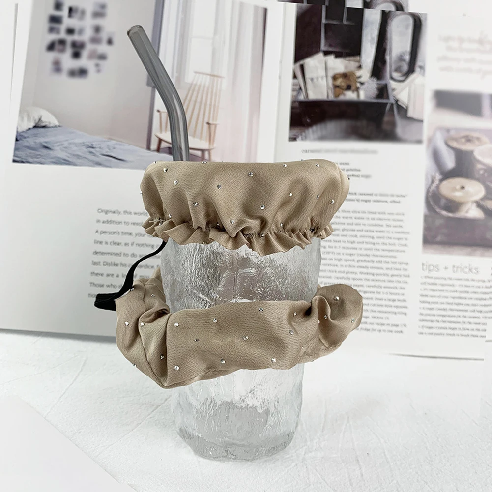 Резинка для волос, эластичная резинка для волос, барный клубный чехол для напитков, аксессуары для волос, накладка на чашку, завязка для воло...