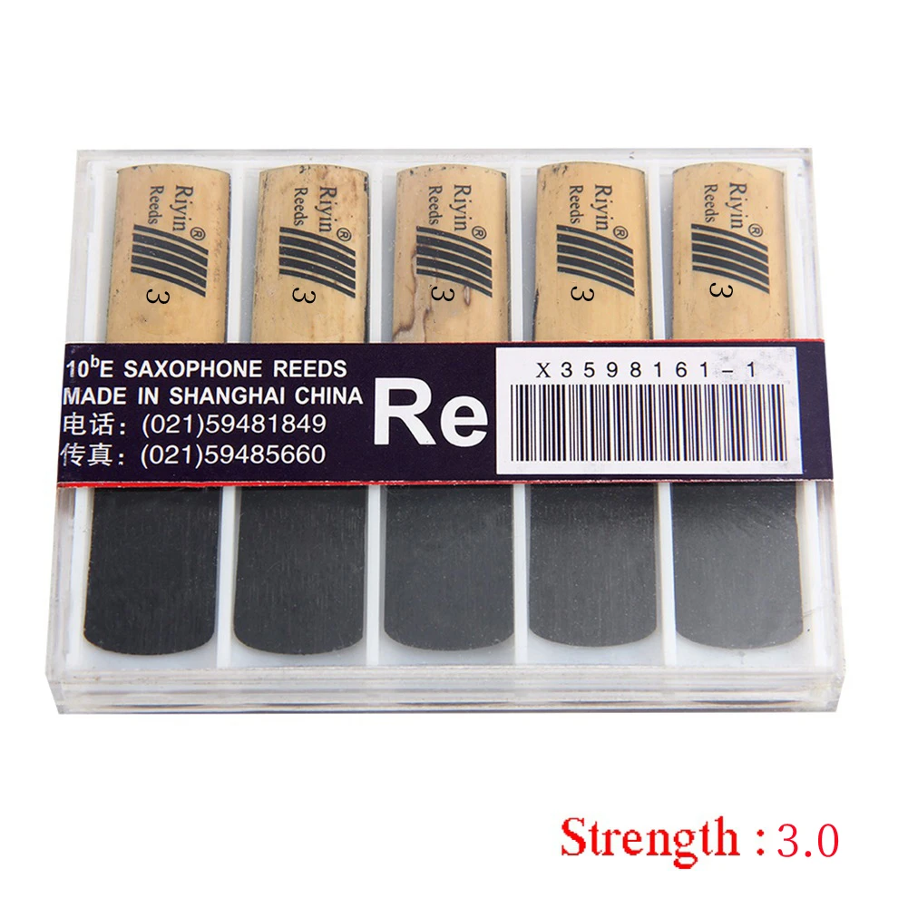 10Pcs BB Clarinet Reeds Strength 1.5/2/2.5/3/3.5/4 Woodwind Instrument Parts Traditional Clarinet Musical Instrument Accessories