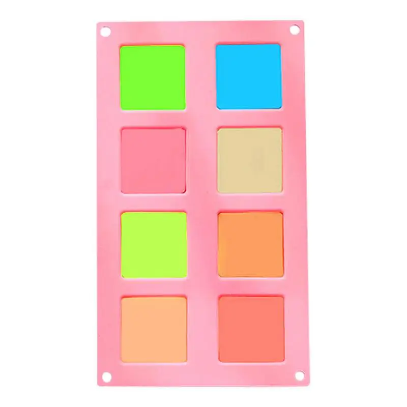 

Silicone Molds For Baking Silicone Chocolate Molds Tray DIY 8-Cavity Square Mold Baking Mould For Chocolate Jelly Cake Candle