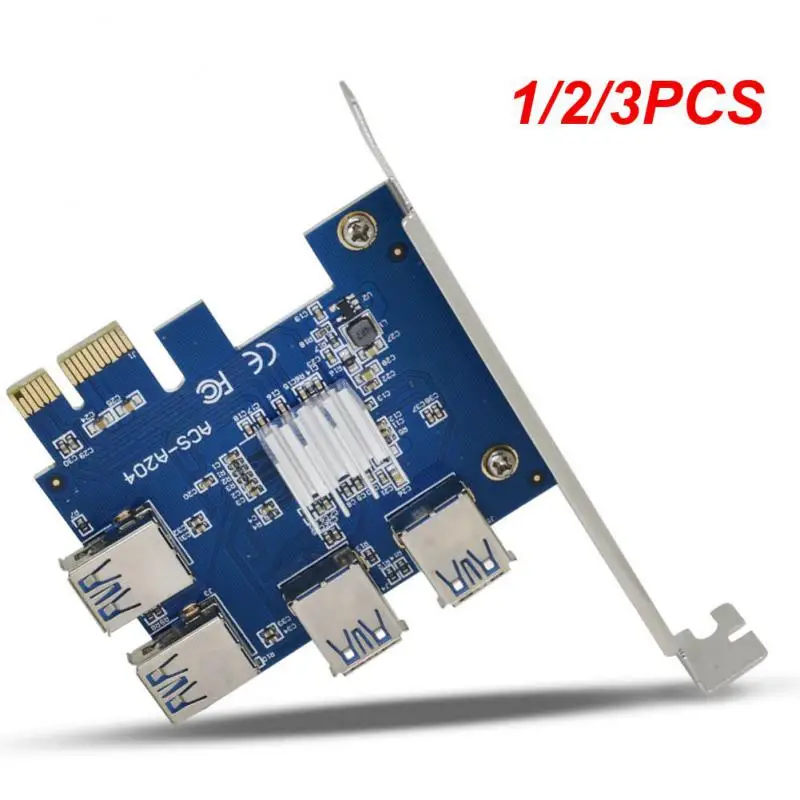 

Плата расширения Pci-e к USB 3,0, 1/2/3 шт., стабильная сильная совместимость, 4-портовое подключение нескольких устройств, быстрая передача данных