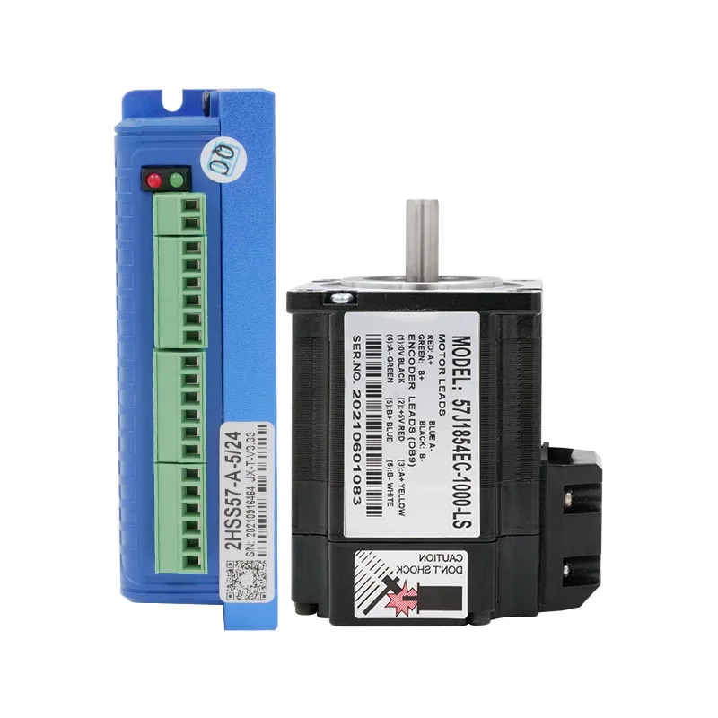 57J1854EC-1000-LS+2HSS57 2-фазный шаговый серводвигатель и драйвер nema 23 система замкнутого