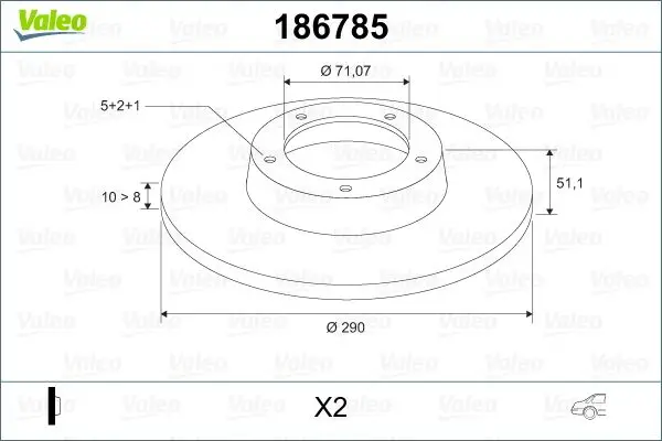 

186785 for rear brake mirror P607///V6 HDI V6 02 / 00OLCU: (CAP:: (CAP:: 10 × 5DL)