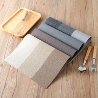 10pcs simple dining mat pvc anti slip and heat insulation european dining table mat western dining mat placemats for table